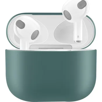 Pouzdro na mobilní telefon Ochranný silikonový obal pro AirPods 3 - petrolejový
