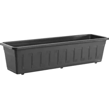 Truhlík Truhlík GARDEN plastový s dezénem 60cm, antracitová