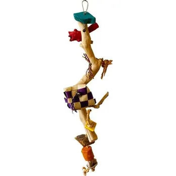 Hračka pro ptáka Terra International Hračka na zabrušování i hraní s kávovníkem 3 v 1 silný kávovník 55 × 14 cm XL