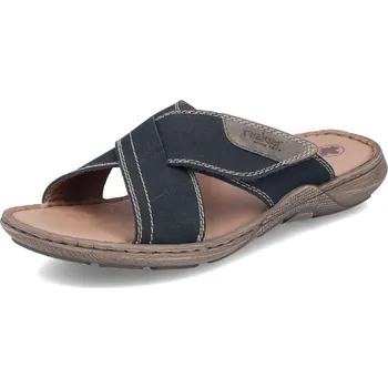 Pánské pantofle Pánské nazouváky RIEKER 22089-14 modrá S6 47