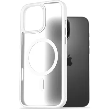 Pouzdro na mobilní telefon AlzaGuard Matte Case Compatible with Magsafe pro iPhone 16 Pro Max bílý