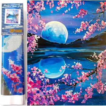 Diamantové malování Norimpex Vycházející měsíc 30 × 40 cm