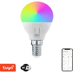 IMMAX NEO LITE Smart žárovka LED E14 6W RGB+CCT barevná a bílá, stmívatelná, WiFi, P45