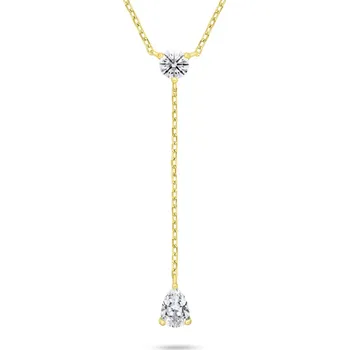 Oblečení a móda Brilio Silver Pozlacený dámský náhrdelník se zirkony NCL194Y (Ag925/1000, 3,04 g)