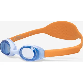 Plavecké brýle DECATHLON Plavecké brýle Kuwee s tónovanými skly MODRÁ|ORANŽOVÁ