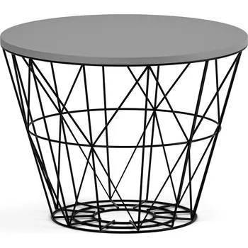 Konferenční stolek Kulatý konferenční stolek STILO, průměr 60 cm, grafit