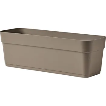 Truhlík Truhlík BLOSSOM samozavlažovací plastový 50x16,5x16,5cm, hnědošedá