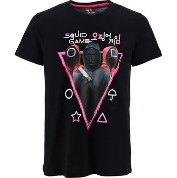 Pánské tričko Squid Game -tričko vel. L, černé