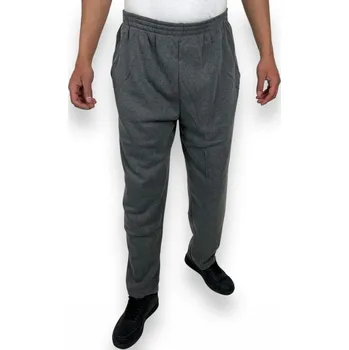 Dunaone Pánské nadměrné tepláky bez manžety JAROMÍR Barva: Tmavě šedá, Velikost: L