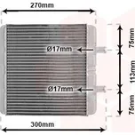 Výměník tepla, vnitřní vytápění VAN WEZEL 28006048