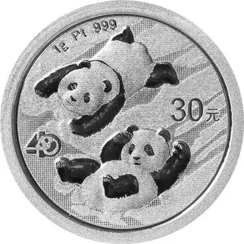 Platinová mince 1 g China Panda 2022