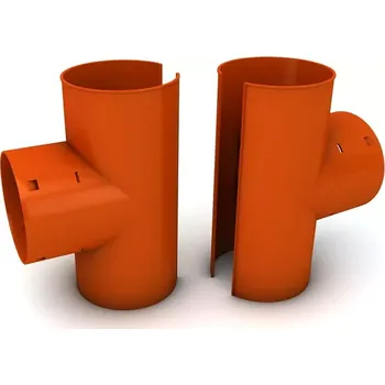 Kanalizační potrubí Drenážní sedlová odbočka T-kus 90° 160/160