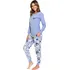 Dámské pyžamo Doctor Nap PM.7346 světle modré