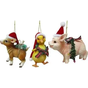 Vánoční dekorace KURT ADLER Ozdoba farma zvířátko