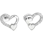 EVOLUTION GROUP 11092.1 krystal dekorované zirkony (Ag 925/1000, 1,2 g)