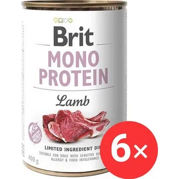 Krmivo pro psa Brit Mono Protein Lamb 6 × 400 g
