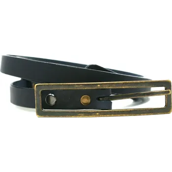 Opasek OPASEK VALEŠOVÁ DÁMSKÝ ČERNÝ 105/1,5 CM