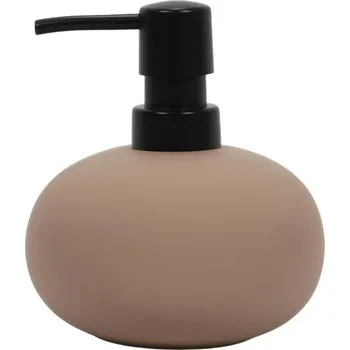 Dávkovač mýdla Douceur d'intérieur Mambo, s černou pumpičkou, béžový, 400 ml