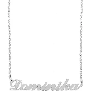 Náramek Ewena Řetízek z oceli se jménem Dominika stříbrný