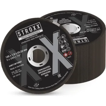 Brusný kotouč STROXX Multipack řezných kotoučů 125 × 1,0 × 22,23 mm, balení 10 ks.