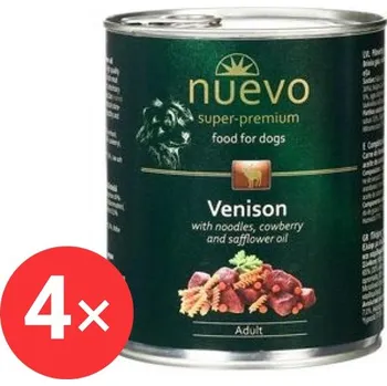 Krmivo pro psa Nuevo pes adult zvěřinové menu konzerva 4 × 800 g