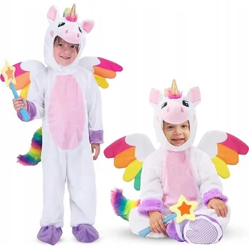 Karnevalový kostým Kostým převlek jednorožec 18-24 měsíců 86-96 cm kombinéza K509