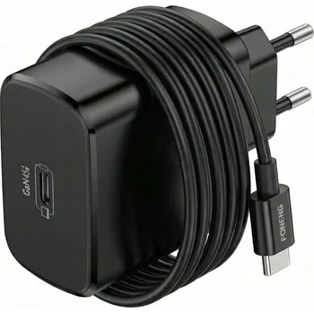 Foneng Síťová nabíječka EU62 GaN - USB-C - PD 45W s kabelem USB-C na USB-C