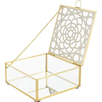 Šperkovnice Sklíčko na šperky skleněné GOLDEN HONEY