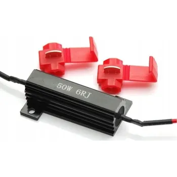 Osvětlení pro motocykl Rabel canbus filtr pro žárovku 12V 50W 6 ohm + 2 x RE06, hliníkové pouzdro