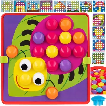 ostatní stavebnice Vzdělávací skládačka Kruzzel mozaika, vícebarevná, karton/plast, Věk 3+