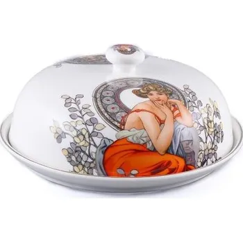 Jednorázové nádobí HOME ELEMENTS Talíř s poklopem Mucha tmavý