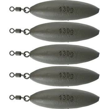 Suretti Olovo kaprové ZIP s očkem a obratlíkem 130g Barvené 5ks