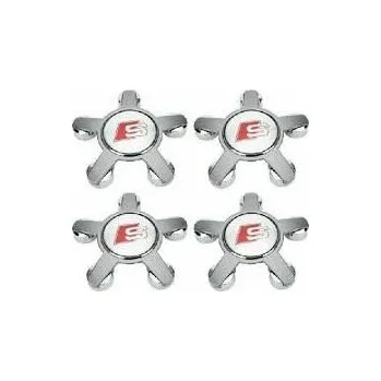 Tuning MJakes středové krytky kol hvězda 135/60 mm pro vozy AUDI S Line