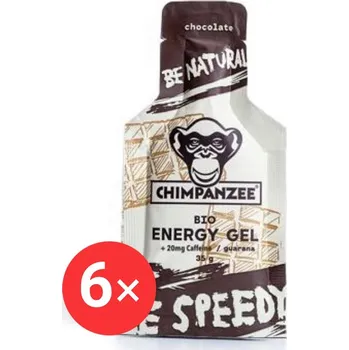 Energetický nápoj CHIMPANZEE energy gel 6 x 35g, Chocolate