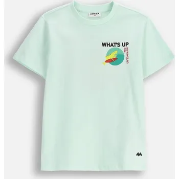 Chlapecké tričko Chlapecké tričko modré Bavlna Krátký rukáv velikost 104 Mokida WM6