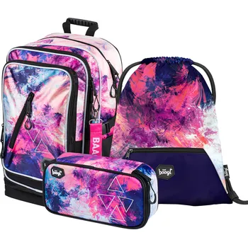 Dětské zboží Školní batoh v setu - Baagl - Cubic Abstract