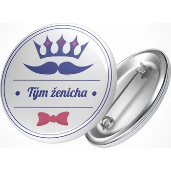 Party dekorace Rozlučková placka koruna Průměr placky: 25 mm