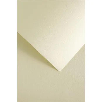 Umělecký papír Ozdobný papír A4 Leather - 230 g, slonová kost, 20 ks