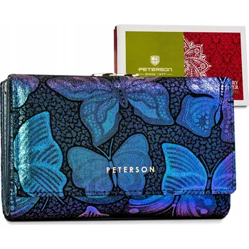 Peněženka Peterson dámská kožená peněženka s klipem a RFID ochranou