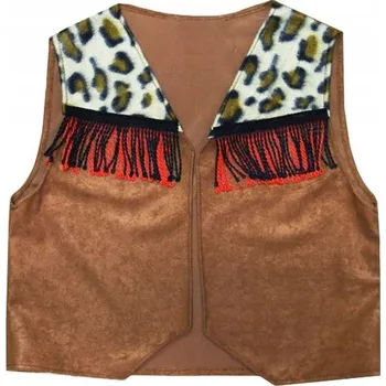 Dámská vesta Lilalo velurová vesta hnědá velikost 128