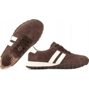 Dámské polobotky ČOKOLÁDOVÉ TENISKY DÁMSKÉ POLOBOTKY FILIPPO DP7534 PŘÍRODNÍ KŮŽE 40