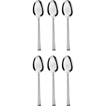 Příbor DuraHome Lžička kávová KRETA, 6 ks, stříbrná