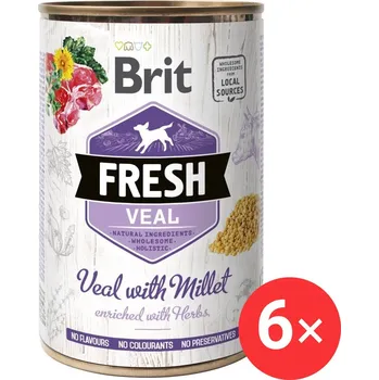 Krmivo pro psa Brit Fresh Veal with Millet 6 × 400 g