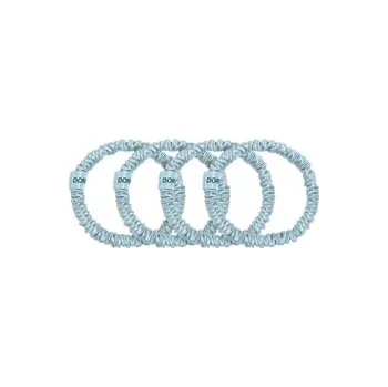 Dore & Rose Scrunchie 1 cm Set Light Blue Gumička do vlasů