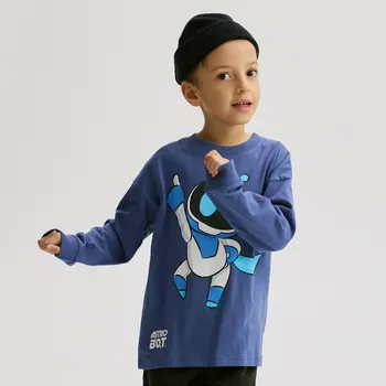 Reserved - Tričko s dlouhým rukávem Astro Bot - tmavomodrá - 989HR-59X - 989HR-59X-158