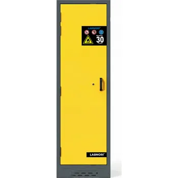 Protipožární skříň na nebezpečné látky, Typ 30, 600 x 615 x 1950 mm, 1dveřová