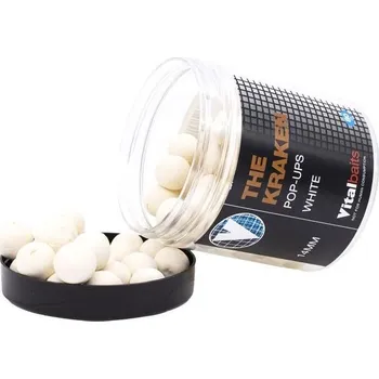 Nástraha Vitalbaits Pop-Up The Kraken White 14mm 80g