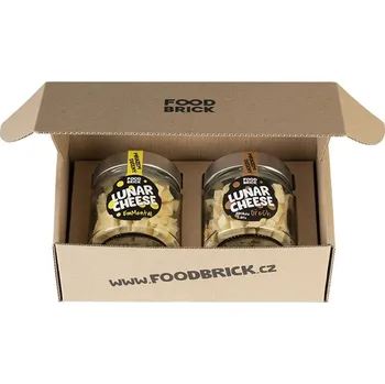 Sušené ovoce FOOD BRICK Set Lunar Cheese Emmental 80 g + Blaťácké zlato - ořech 75 g
