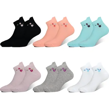 Dámské ponožky PESAIL Dámské kotnikové ponožky KYTKY VW4204 6 páry Barva: Mix, Velikost: 39-42