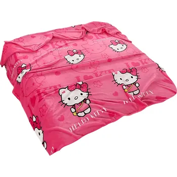 deka Excellent Mikroplyšová hřejivá deka 150x200 cm - Hello Kitty